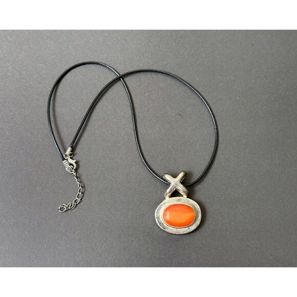 Lot Of 4 - Malachite Picasso Cats Eye Stones Amulet Pendants Necklace - Picture 8 of 9